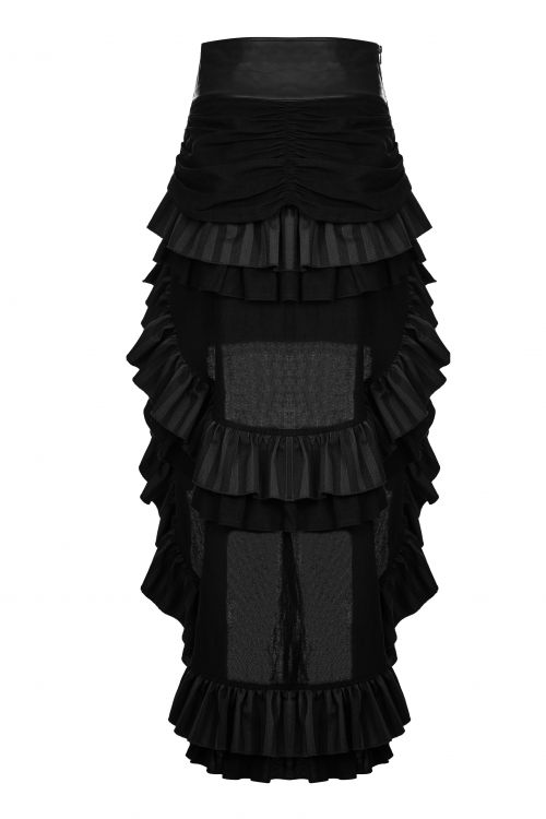   Steampunk Layered Skirt Punk Rave WQ-347BQF/BK /  /  3