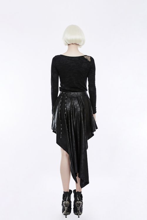  Asymmetric Punk Skirt Punk Rave WQ-351BQF/BK  7