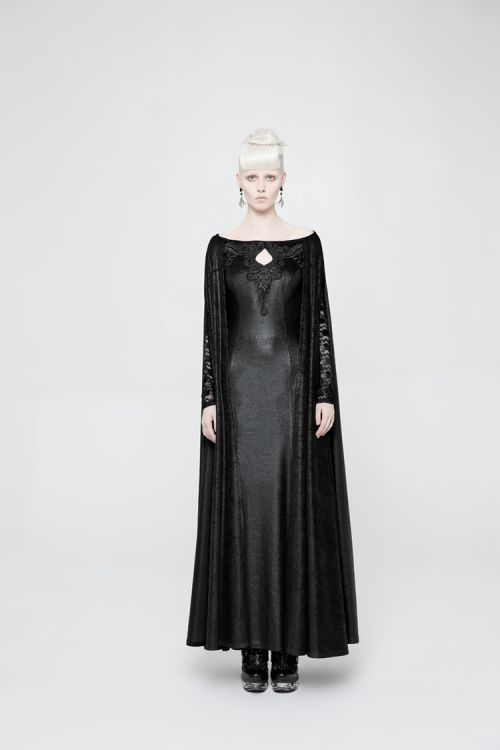 Платье Domineering Gothic Dress with Cape Punk Rave WQ-363LQF/BK Изображение 5