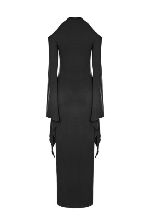      Diablo Opened Fork Dress Punk Rave WQ-367LQF/BK /   /  4