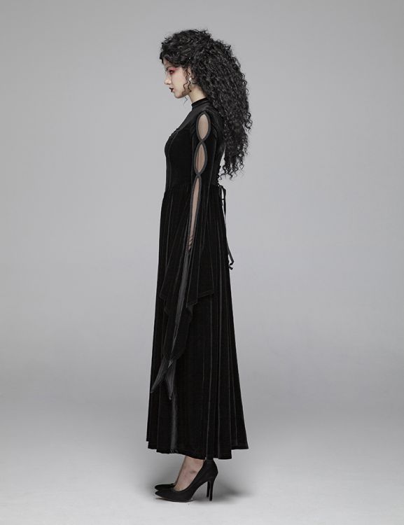  Gothic Double Layer Sleeve Dress Punk Rave WQ-406LQF/BK  6