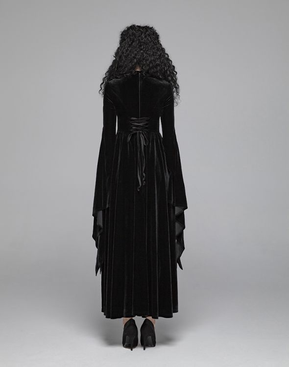  Gothic Double Layer Sleeve Dress Punk Rave WQ-406LQF/BK  7