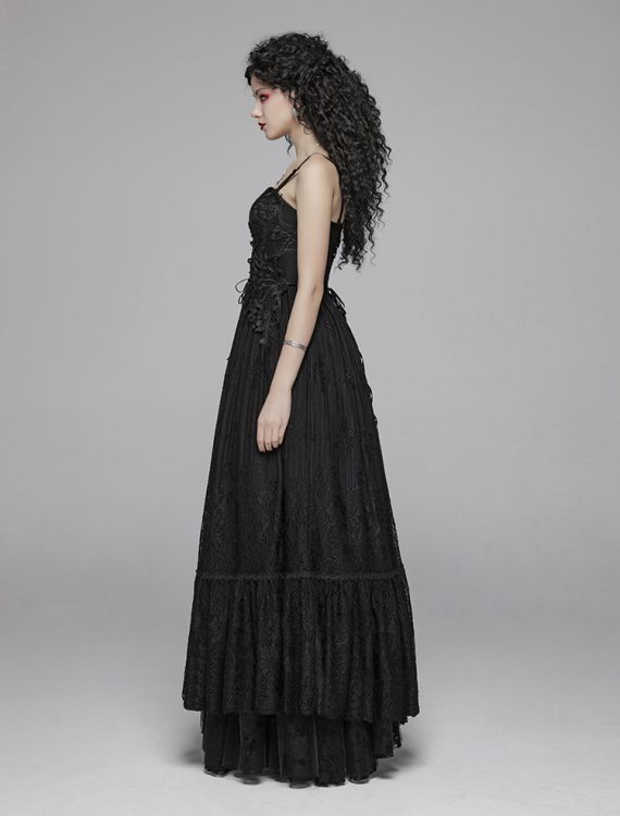  Gothic Long Lace Dress Punk Rave WQ-421LQF/BK  6