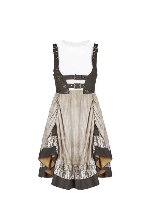  Steam Punk Lolita Dress Punk Rave WQ-424LQF/WH-CO  4