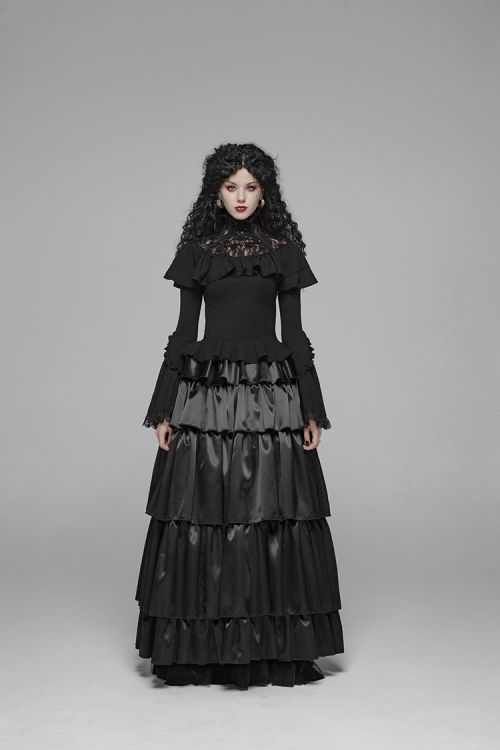  Gothic Layered Dress Punk Rave WQ-428BQF/BK  6