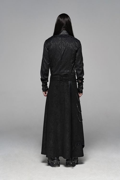  Gothic Floral Long Overskirt Punk Rave WQ-437BQM/BK  5