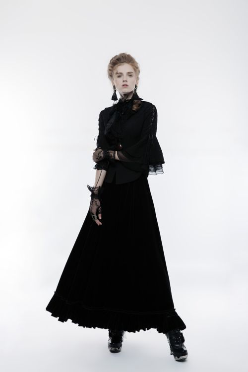  Gothic lace gloves Punk Rave WS-247SSF/BK  6
