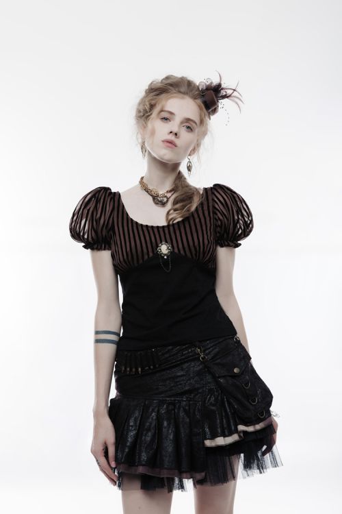 Steampunk Brooch Short Sleeve T-shirt Punk Rave WT-489TDF/CO  7