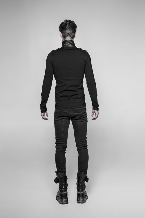  Uniform Long-sleeved T-shirt Punk Rave WT-525TCM/BK  6