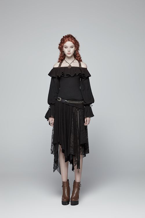  Steampunk Long Sleeve T-shirt Punk Rave WT-546TCF/BK  5