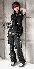 Брюки TROUSERS Punk Rave K-073/BK - маленькая картинка