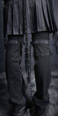 Брюки TROUSERS Punk Rave K-129/BK-BL - маленькая картинка