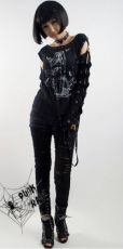 Топик T-SHIRT Punk Rave T-056/BK-WH - маленькая картинка