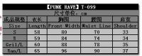 Топик T-SHIRT Punk Rave T-099/BK-WH - маленькая картинка