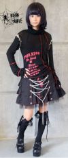 Топик T-SHIRT Punk Rave T-165/BK-RD - маленькая картинка