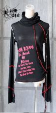 Топик T-SHIRT Punk Rave T-165/BK-RD - маленькая картинка