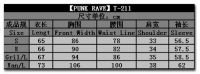  T-SHIRT Punk Rave T-211/BK -  