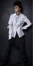 Блузка BLOUSE Punk Rave Y-283/WH - маленькая картинка