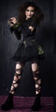 Блузка BLOUSE Punk Rave Y-289/BK-GR - маленькая картинка