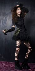 Блузка BLOUSE Punk Rave Y-289/BK-GR - маленькая картинка