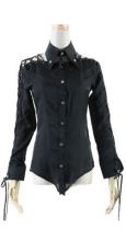 Блузка BLOUSE Punk Rave Y-288/BK - маленькая картинка