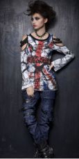 Брюки PANTS Punk Rave K-110/BL - маленькая картинка