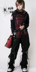 Брюки-шорты K-092 Punk Rave K-092/BK - маленькая картинка
