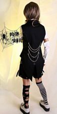 Брюки-шорты K-092 Punk Rave K-092/BK - маленькая картинка