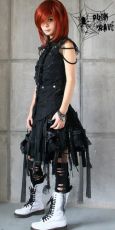 Блузка BLOUSE Punk Rave Y-177/BK - маленькая картинка