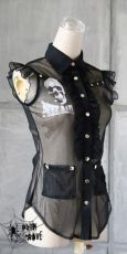 Блузка BLOUSE Punk Rave Y-177/BK - маленькая картинка