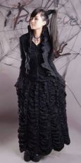 Рубашка BLOUSE Punk Rave Y-239/BK - маленькая картинка