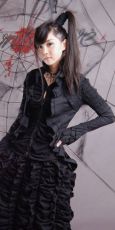 Рубашка BLOUSE Punk Rave Y-239/BK - маленькая картинка