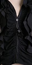 Рубашка BLOUSE Punk Rave Y-239/BK - маленькая картинка