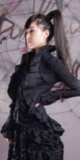Рубашка BLOUSE Punk Rave Y-239/BK - маленькая картинка