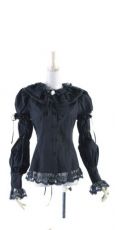 Рубашка BLOUSE Punk Rave Y-248/BK - маленькая картинка