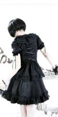 Рубашка BLOUSE Punk Rave Y-248/BK - маленькая картинка