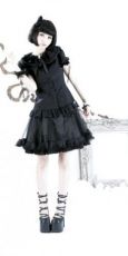 Рубашка BLOUSE Punk Rave Y-248/BK - маленькая картинка