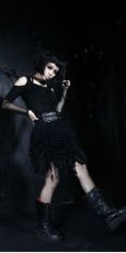 Юбка SKIRT Punk Rave Q-169/BK - маленькая картинка