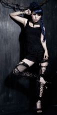 Чулки ACCESSORIES Punk Rave S-124/BK - маленькая картинка