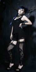 Чулки ACCESSORIES Punk Rave S-124/BK - маленькая картинка