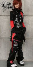 Брюки TROUSERS Punk Rave K-053/BK - маленькая картинка