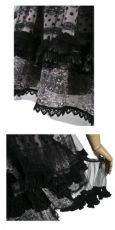 Юбка + накидка SKIRT Punk Rave LQ-054/BK - маленькая картинка