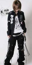 Рубашка BLOUSE Punk Rave Y-035/BK - маленькая картинка