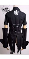 Рубашка BLOUSE Punk Rave Y-035/BK - маленькая картинка