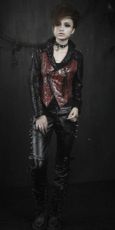 Жакет JACKET Punk Rave Y-369/BK-RD - маленькая картинка
