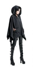 Пончо JACKET Punk Rave Y-423/BK - маленькая картинка