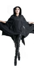 Пончо JACKET Punk Rave Y-423/BK - маленькая картинка