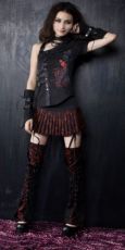 Топик BLOUSE Punk Rave Y-291/BK - маленькая картинка