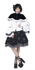 Накидка BLOUSE Punk Rave LY-018/BK - маленькая картинка