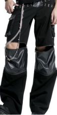 Брюки - шорты TROUSERS Punk Rave K-151/BK - маленькая картинка